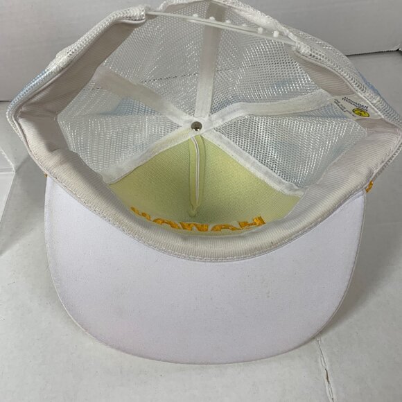 Vintage HAWAII HAWAIIAN Headwear Embroidered Gold Leaf & Rope Snap Back Hat - Picture 9 of 11